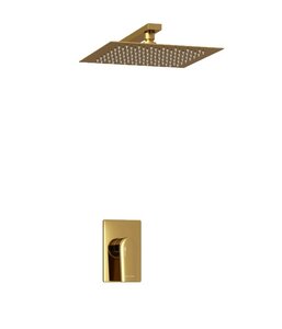 Изображение товара Душевая система WasserKRAFT Aisch A55180, PVD золото матовое