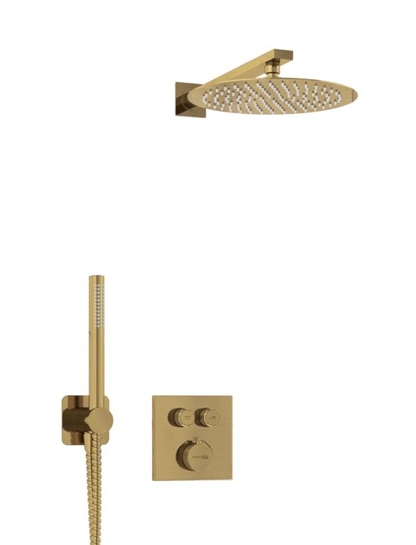 Изображение товара Душевая система WasserKRAFT Aisch A5548 с термостатом и PVD золотом Изображение товара Душевая система WasserKRAFT Aisch A5548 с термостатом и PVD золотом