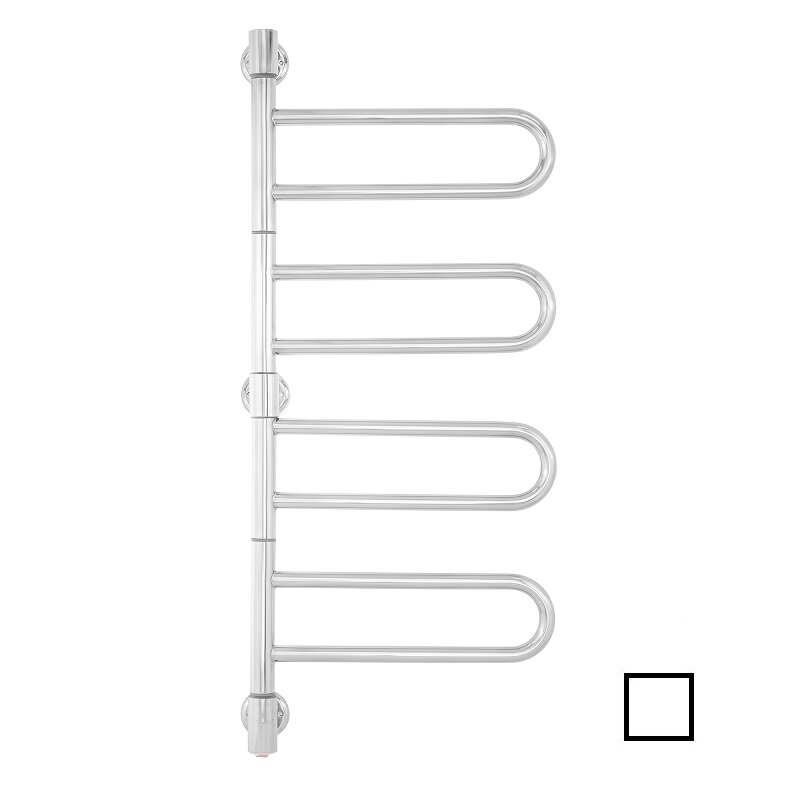 Изображение товара Электрический полотенцесушитель Energy U chrome G4K 40х94 см белый матовый с поворотными секциями