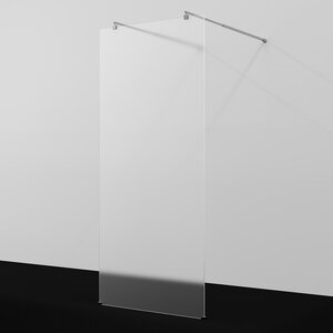 Изображение товара Душевая стенка WasserKraft Vechte 60W40-MG, 120 см, свободный вход, стекло матовое, хром