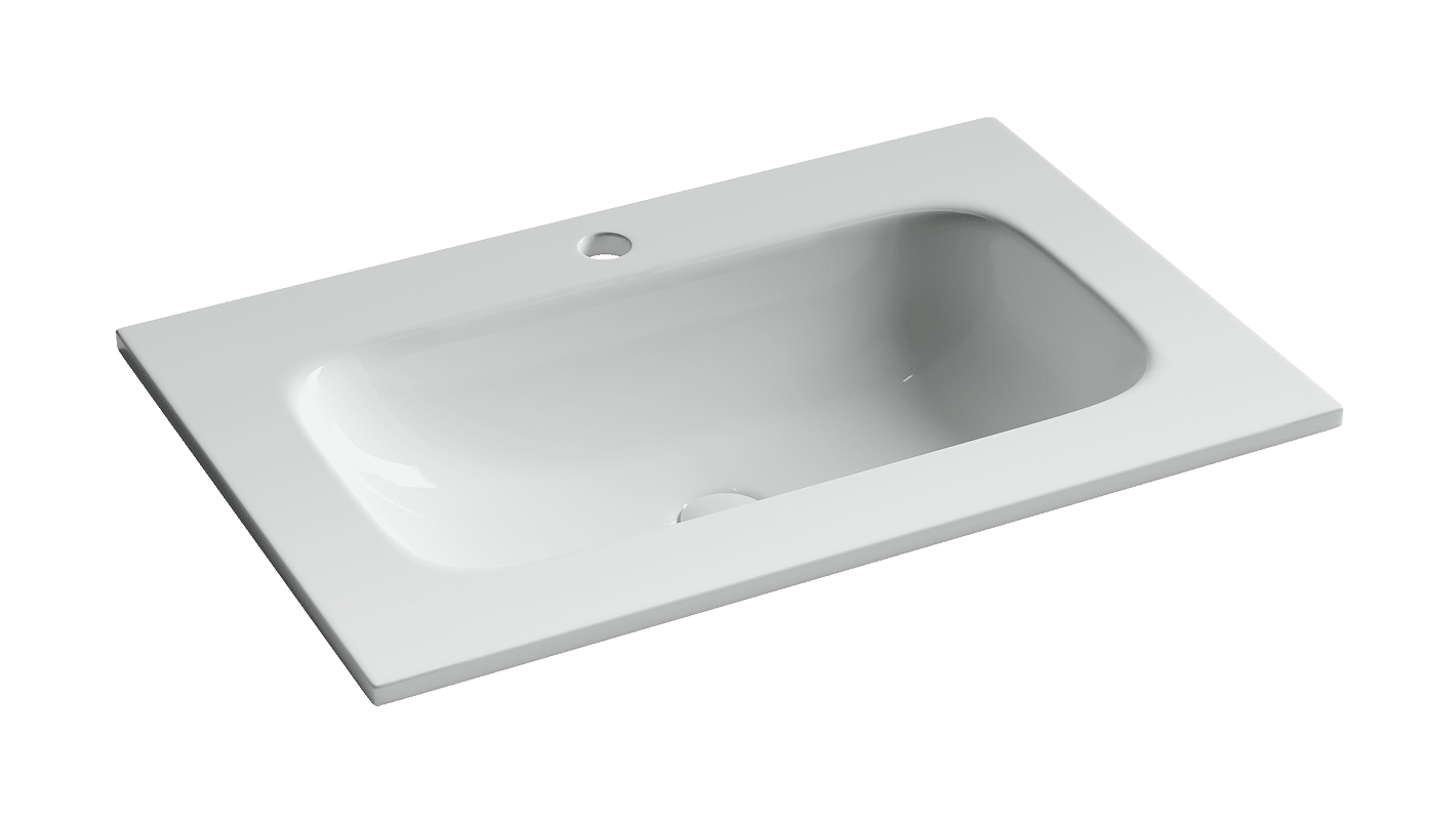 Изображение товара Раковина Ceramicanova Grace CN7031, 70 см, фарфор, белый Изображение товара Раковина Ceramicanova Grace CN7031, 70 см, фарфор, белый