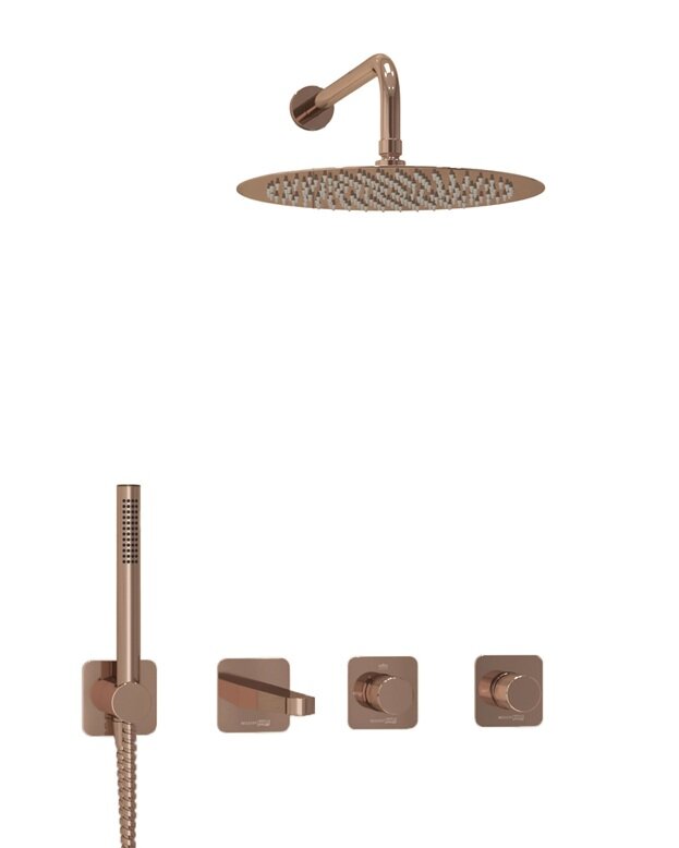 Изображение товара Душевая система WasserKRAFT Paar A8851 с PVD покрытием розовое золото Изображение товара Душевая система WasserKRAFT Paar A8851 с PVD покрытием розовое золото