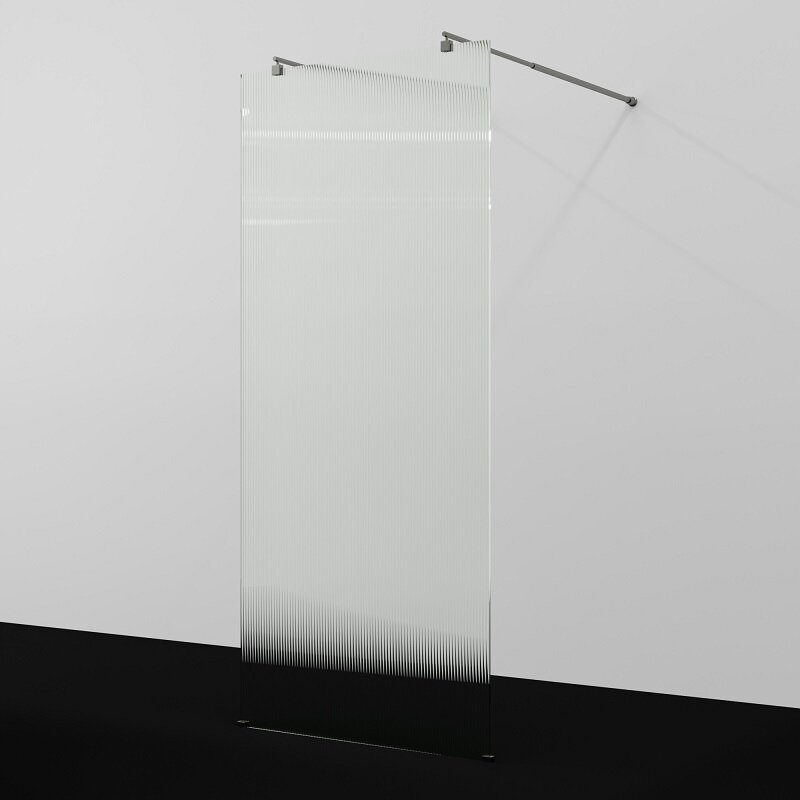 Изображение товара Душевая стенка WasserKraft Vechte 60W39GR-FL 90 см рифлёное стекло