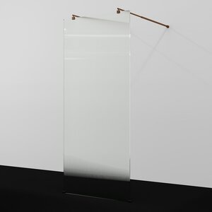 Изображение товара Душевая стенка WasserKraft Vechte 60W40RG-FL 120 см свободный вход стекло рифлёное золото розовое