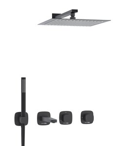 Изображение товара Душевая система WasserKRAFT Nuthe A9151.265.315.219.162.327.242.217 черная матовая