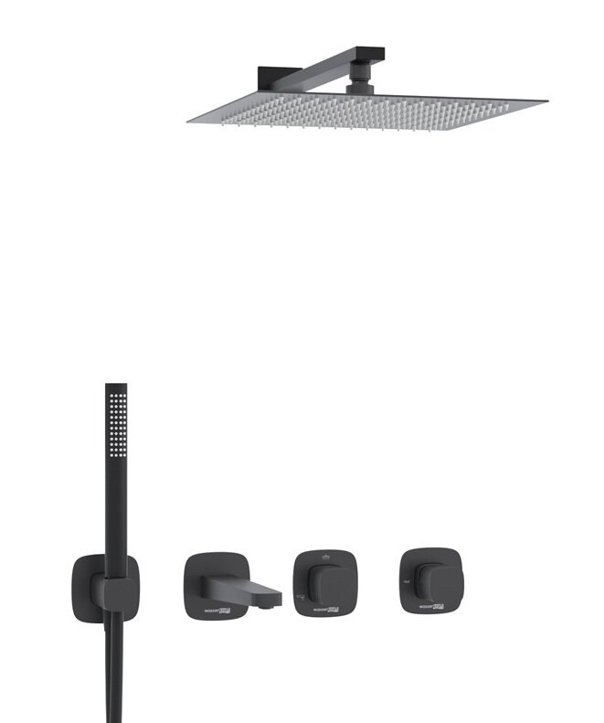 Изображение товара Душевая система WasserKRAFT Nuthe A9151.265.315.219.162.327.242.217, черная матовая Изображение товара Душевая система WasserKRAFT Nuthe A9151.265.315.219.162.327.242.217, черная матовая