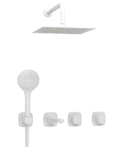 Изображение товара Душевая система WasserKRAFT Saale 9500, белая матовая, скрытый монтаж