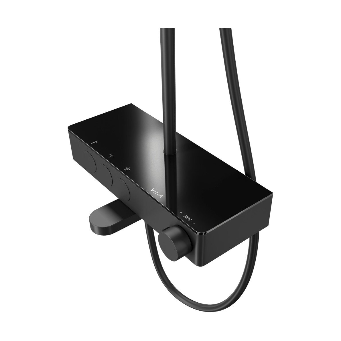 Изображение товара Душевая система VitrA Core Round A4730936EXP, термостатическая, черный матовый