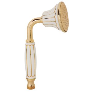 Изображение товара Ручной душ Migliore Olivia 19025 белый золото круглая лейка 78 мм