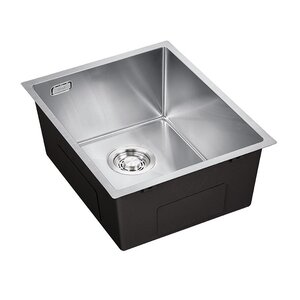 Изображение товара Кухонная мойка из нержавеющей стали с PVD покрытием 38 см Emar EMB-130 PVD Nano Satine