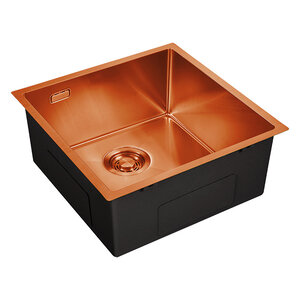 Изображение товара Мойка кухонная Emar EMB-131 PVD Nano Coppery, 38 см, нержавеющая сталь, цвет медь