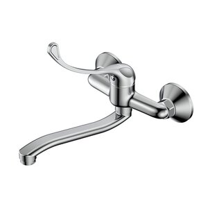 Изображение товара Смеситель для кухонной мойки Rossinka Y35-24, с локтевой рукояткой, хром