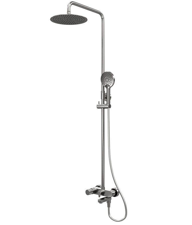 Изображение товара Душевая система WasserKRAFT A14201.64 никель с регулировкой и защитой от известковых отложений