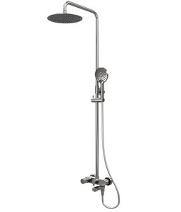 Изображение товара Душевая система WasserKRAFT A14201.64 никель с регулировкой и защитой от известковых отложений