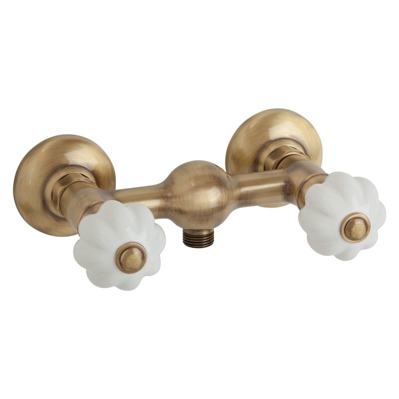 Изображение товара Смеситель для душа Migliore Olivia 18998 бронза белый стиль ретро Италия