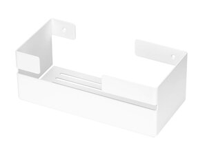 Изображение товара Полка для ванной комнаты из нержавеющей стали 24x11.5x9 см белый матовый