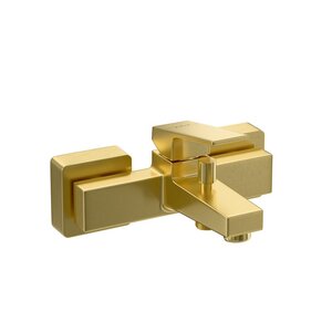 Изображение товара Смеситель для ванны и душа Vitra Minimax Square, A4352025EXP, золото брашированное PVD