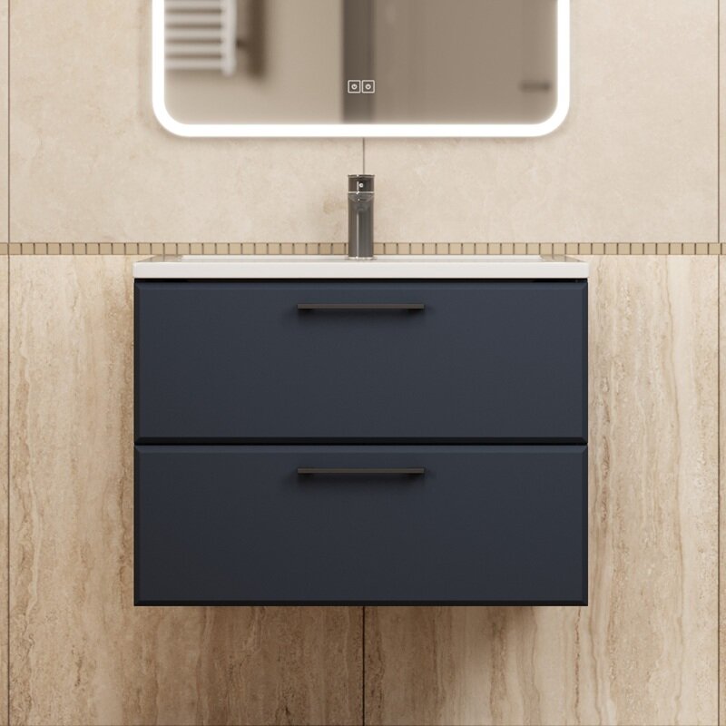 Изображение товара Подвесная тумба под раковину Uperwood Foster New 70 см черная матовая