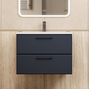 Изображение товара Подвесная тумба под раковину Uperwood Foster New 70 см черная матовая