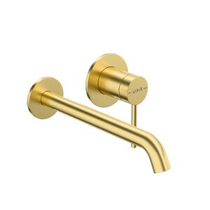 Изображение товара Смеситель для раковины Vitra Minimax Round, A4354925EXP, золото брашированное PVD