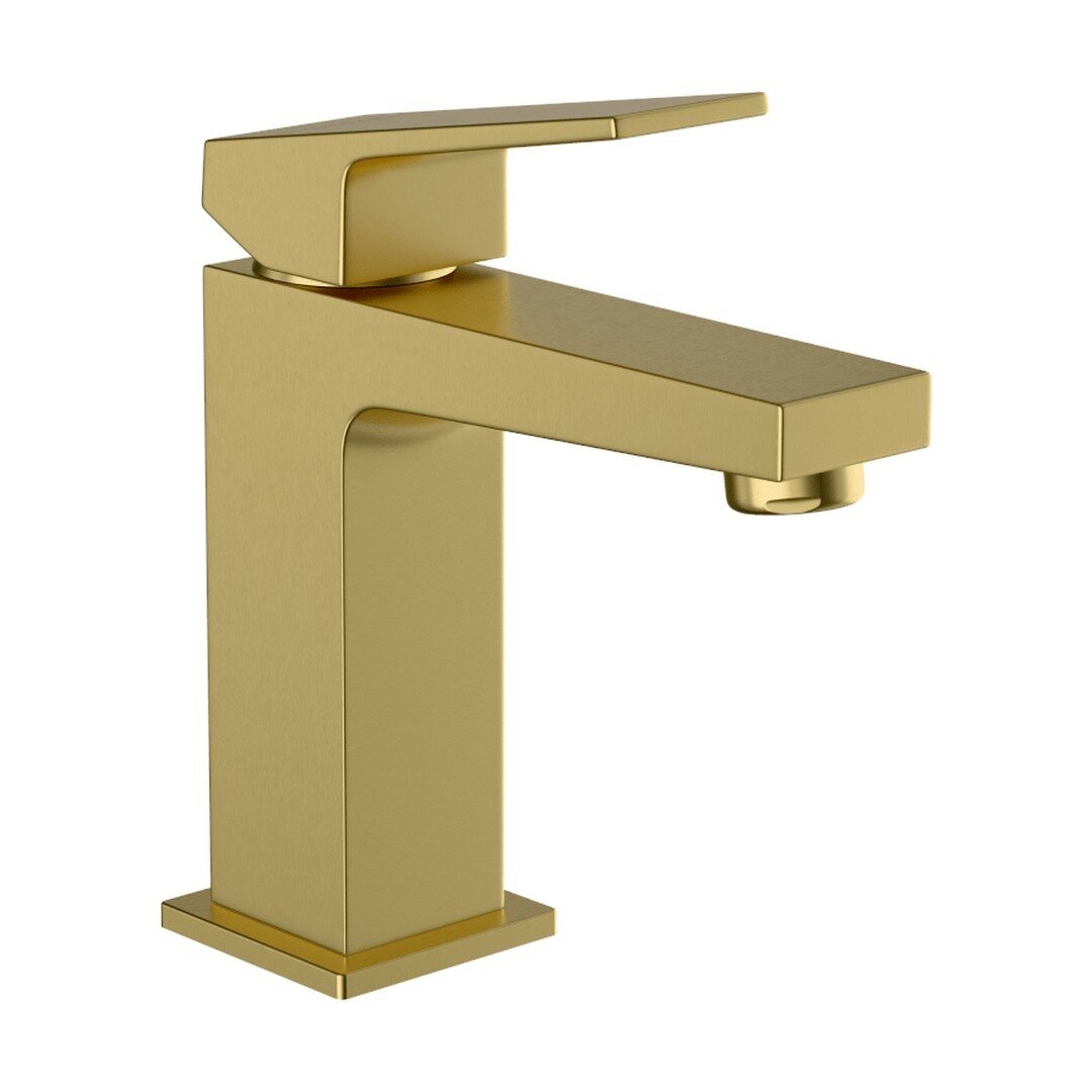 Изображение товара Смеситель для раковины VitrA Minimax Square A4372025EXP, золото брашированное PVD