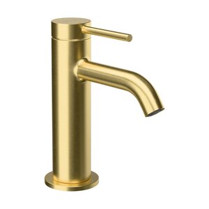 Изображение товара Смеситель для раковины VitrA Minimax Round A4353025EXP, золото брашированное PVD
