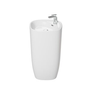 Изображение товара Напольная раковина Badenbecher 008W, 49 см, керамическая, белая