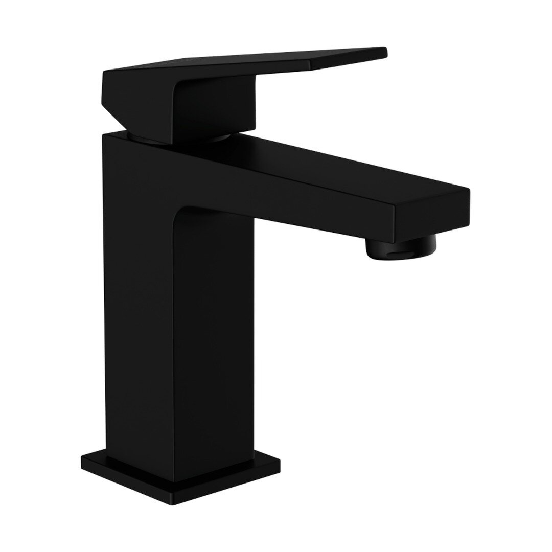 Изображение товара Смеситель VitrA Minimax Square черный матовый для раковины однорычажный Изображение товара Смеситель VitrA Minimax Square черный матовый для раковины однорычажный
