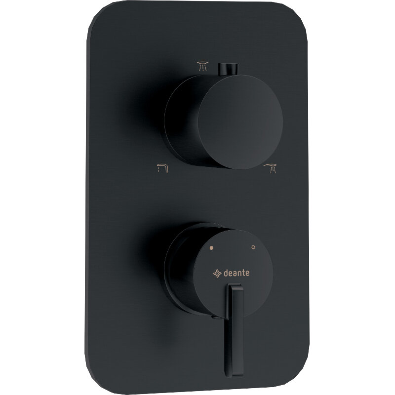 Изображение товара Смеситель для душа Deante Silia BXY_NQSM черный матовый с внутренним монтажом Изображение товара Смеситель для душа Deante Silia BXY_NQSM черный матовый с внутренним монтажом