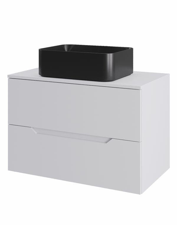 Изображение товара Тумба с раковиной Orange Line, подвесная, 70 см, белый цвет, матовая раковина