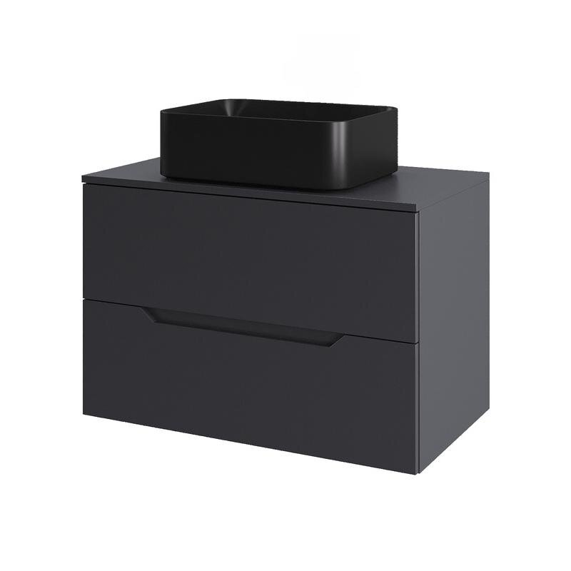 Изображение товара Тумба с раковиной Orange Line Li-70TugMDF+B02-460MB, подвесная, 70 см, матовая