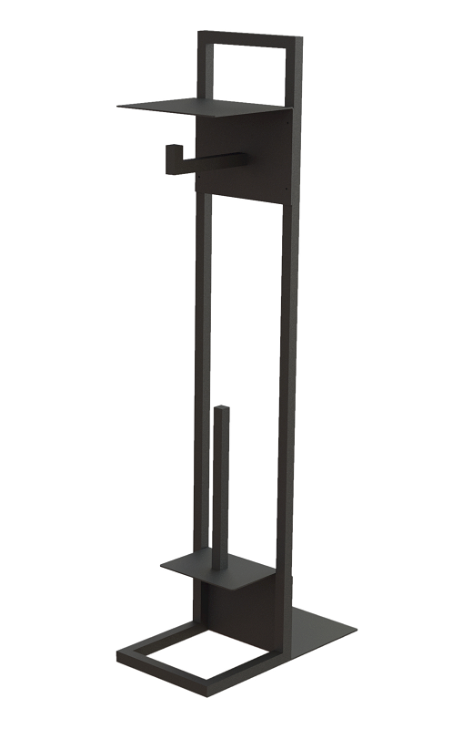 Изображение товара Стойка для туалетной бумаги и ёршика Deante Mokko ADM_N242, чёрный матовый