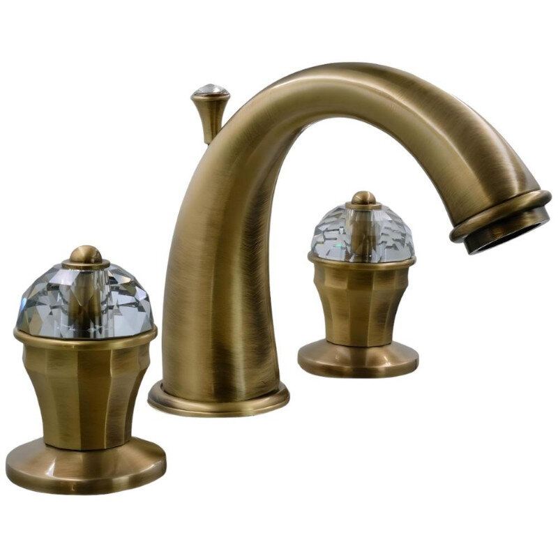 Изображение товара Мigliore Prestige Crystal 32765 Смеситель для раковины бронза с донным клапаном