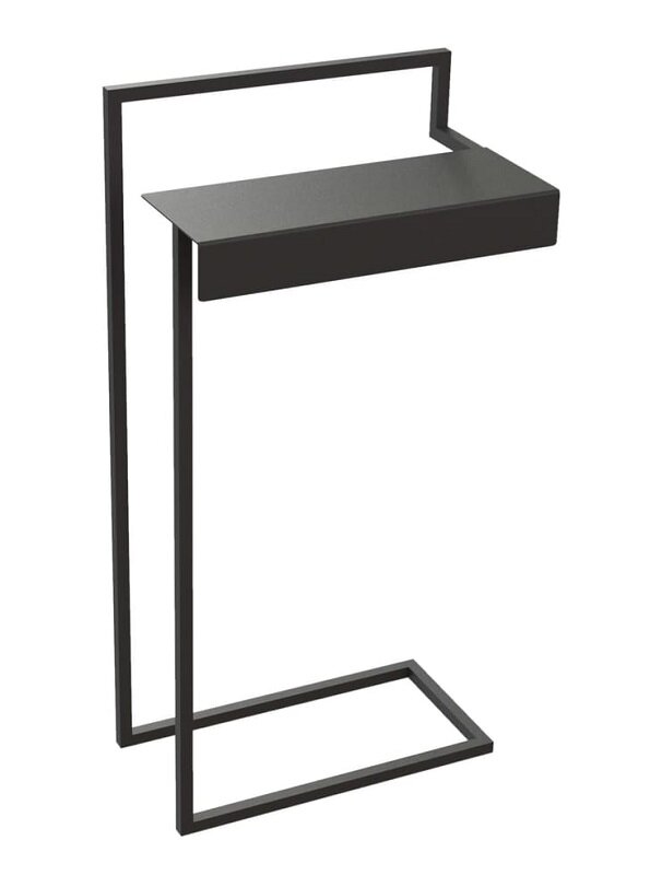 Изображение товара Полотенцедержатель Deante Mokko ADM_N632, 40 см, с полкой, чёрный матовый