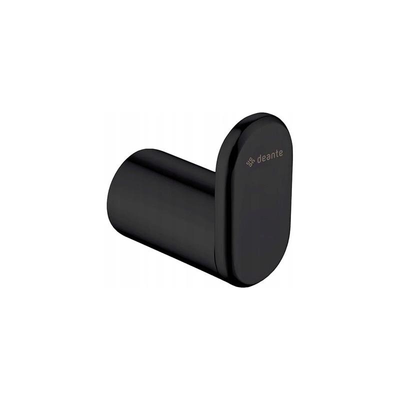 Изображение товара Крючок Deante Round ADR_N111 черный настенный круглый из нержавеющей стали и латуни