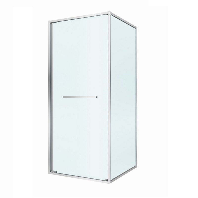 Изображение товара Душевой уголок Cezares LUX-A-FS-1-80-C-CR 80x80 см прозрачное стекло хром профили Италия