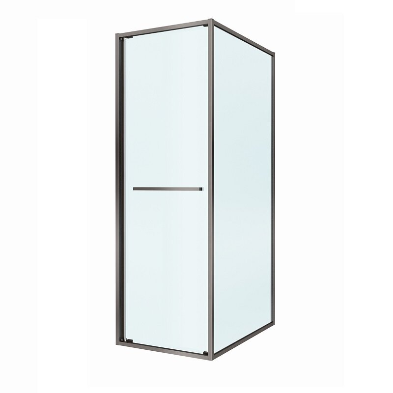 Изображение товара Душевой уголок Cezares LUX-A-FS-1-80-C-GM 80x80 см раздвижная стена с прозрачным стеклом