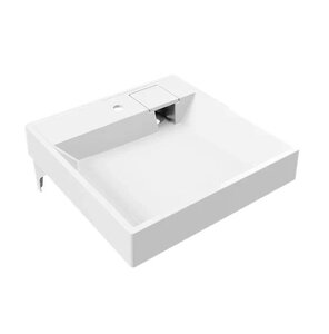 Изображение товара Раковина Uperwood Naomi 60 см белая над стиральной машиной из искусственного камня