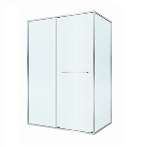 Изображение товара Душевой уголок Cezares LUX-AH-FS-11-140/100-C-CR, 140 х 100 см, стекло прозрачное, профиль хром