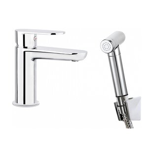 Изображение товара Смеситель для раковины Deante Alpinia BGA_027M с гигиеническим душем хром