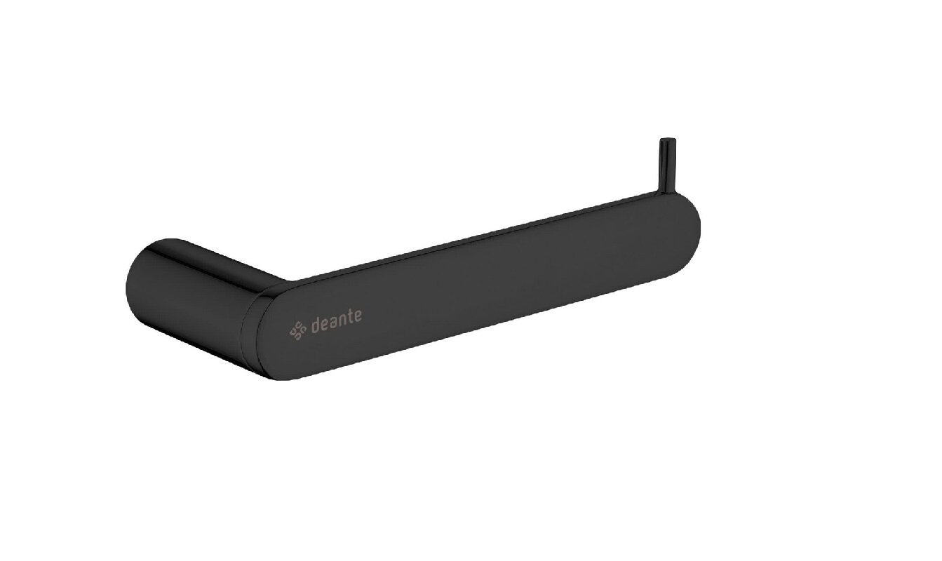 Изображение товара Держатель туалетной бумаги Deante Round ADR_N211, черный, настенный