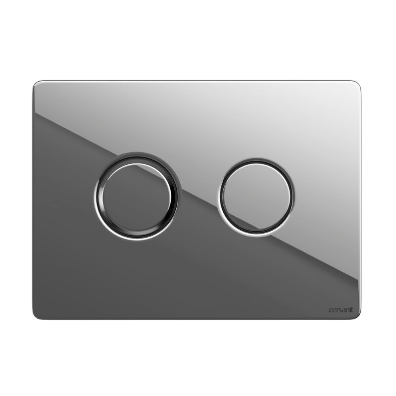 Изображение товара Клавиша смыва Cersanit Accento Circle BU-ACN-CIR-PN/Cg пневматическая хром