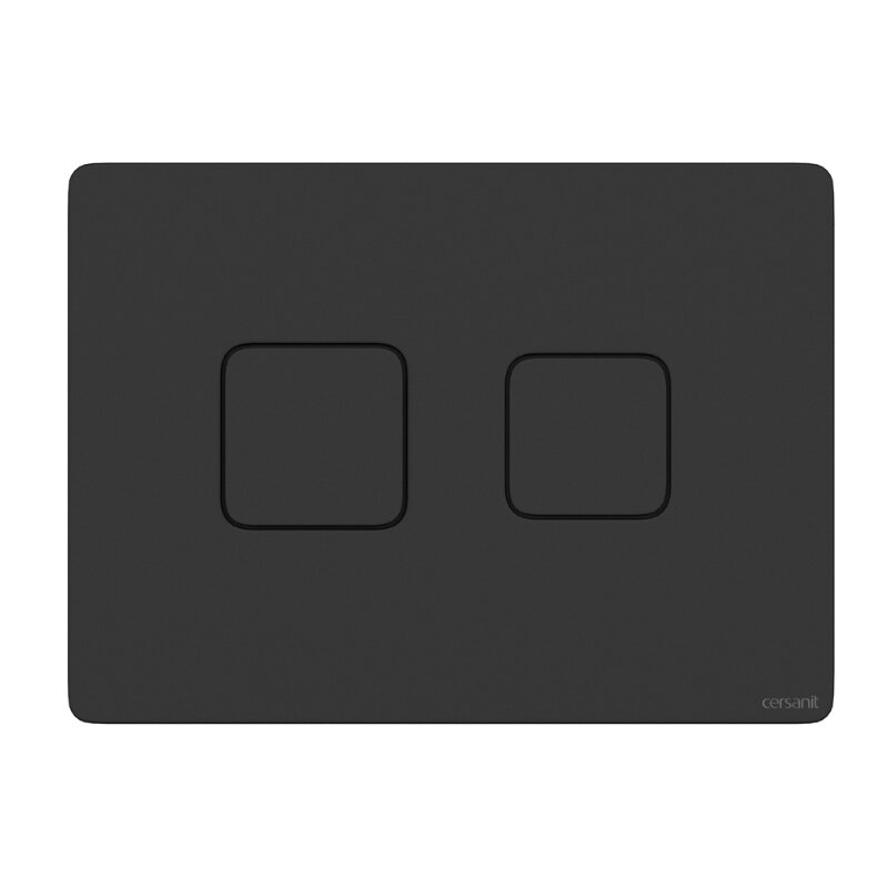 Изображение товара Клавиша смыва Cersanit Accento Square A63838 пневматическая черный матовый