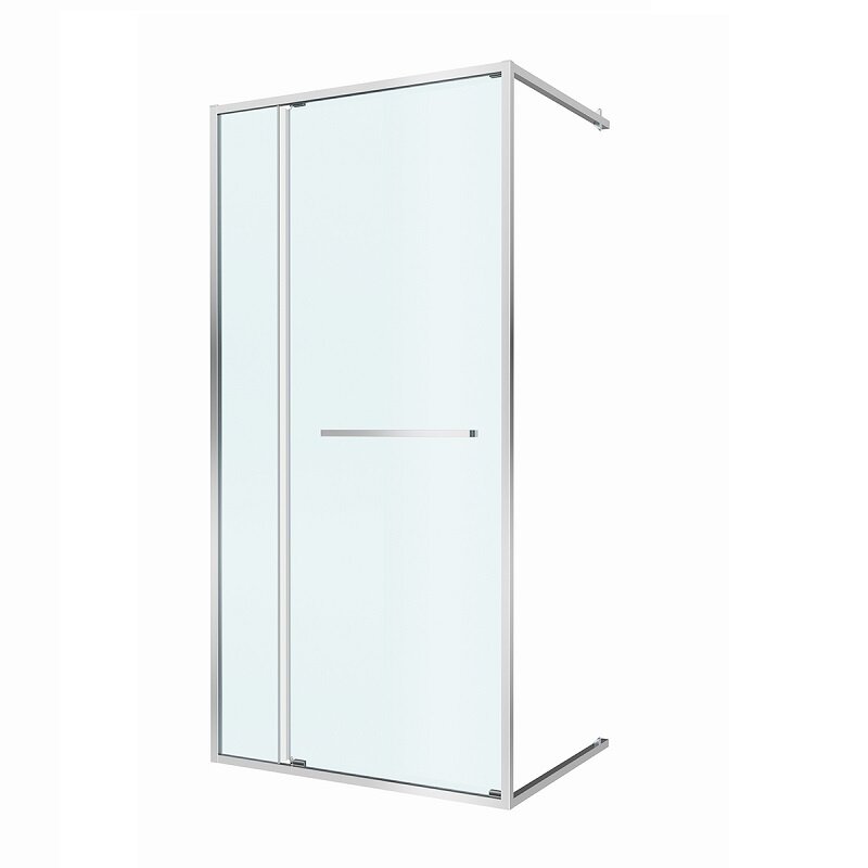 Изображение товара Душевая дверь Cezares LUX-B-FS-11-110-C-CR, 110 см, дверь открывается внутрь, стекло прозрачное, профиль хром