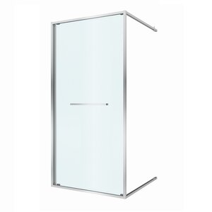 Изображение товара Душевая дверь Cezares LUX-B-FS-1-90-C-CR, 90 см, дверь открывается внутрь, стекло прозрачное, профиль хром