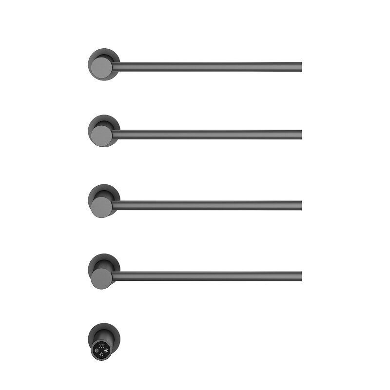 Изображение товара Электрический полотенцесушитель Vincea VTD-2H1GM 50x67 см вороненая сталь