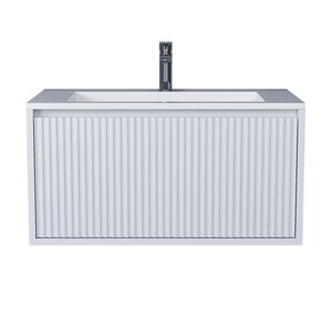 Изображение товара Тумба с раковиной Uperwood Next Premium 3930205168, 80 см, подвесная, белая матовая