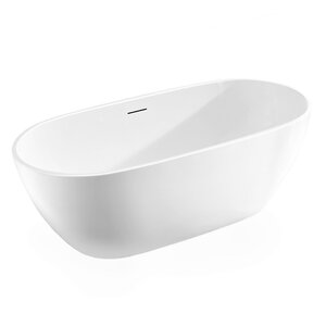 Изображение товара Ванна акриловая Vincea VBT-408-1700MW, 170 x 80 см, щелевой перелив, цвет белый матовый