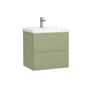 Изображение товара Тумба под раковину Cersanit Moduo A69344, 60 см, подвесная, цвет шалфей