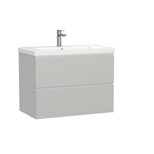 Изображение товара Тумба под раковину Cersanit Moduo A69349, 80 см, подвесная, цвет серый туман